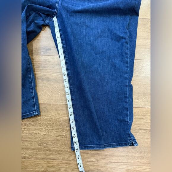 NYDJ Curves 360 Plus Size Slim Straight Capri Crop Jeans Size 28 - Picture 11 of 11
